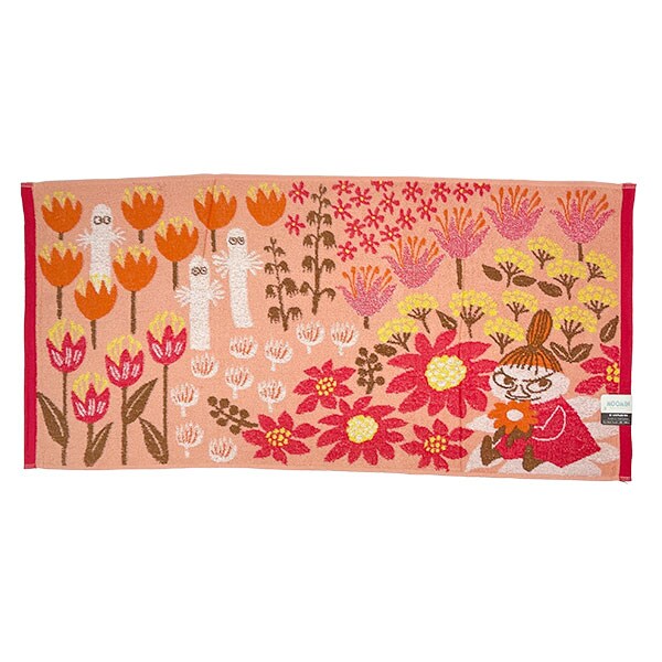 ムーミン ミニバスタオル  オレンジチューリップ バス用品 ポルトガル製