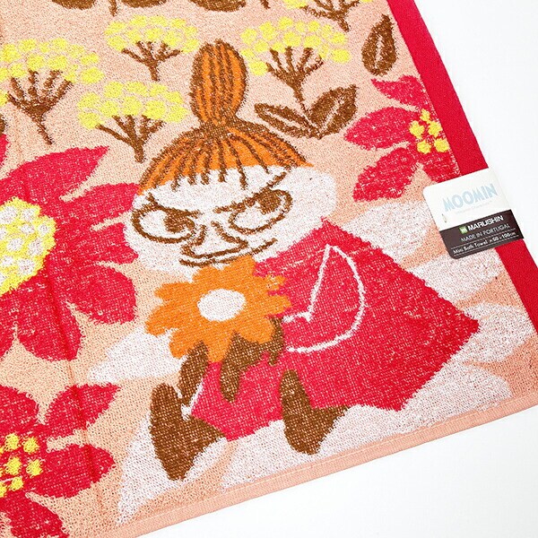 ムーミン ミニバスタオル  オレンジチューリップ バス用品 ポルトガル製