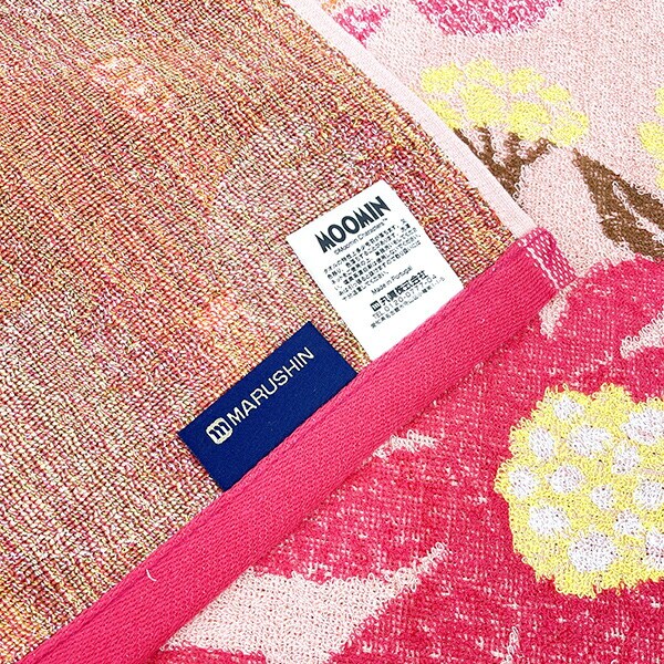 ムーミン ミニバスタオル  オレンジチューリップ バス用品 ポルトガル製