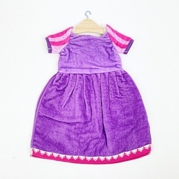 ディズニー 塔の上のラプンツェル ドレッシーラプ ドレスタオル 洗面所 バス用品 インテリア パープル