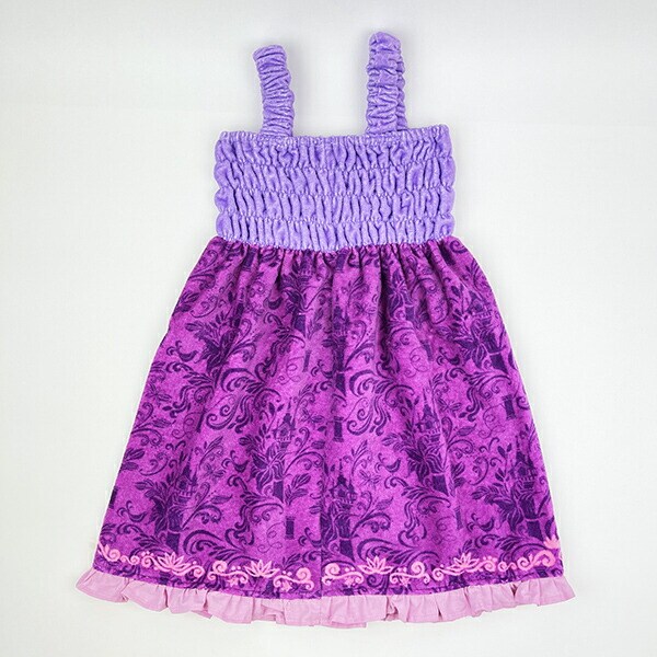 ディズニープリンセス 塔の上のラプンツェル ラプンツェル プチドレス キッズ バスドレス タオル サマー