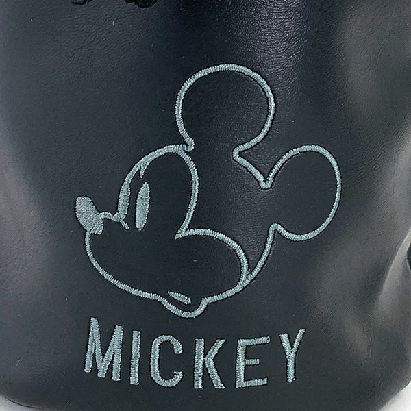 ディズニー ミッキーマウス シンプルポーズ 巾着ポーチ ボールポーチ ゴルフボール ゴルフ用品 ブラック