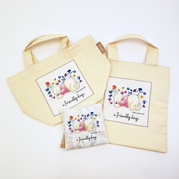 ディズニー くまのプーさん ミニトートバッグ ハピネスフラワーデイ Disney