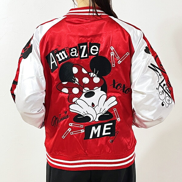 ディズニー ミニーマウス レッドガール スカジャン (L) ブルゾン アパレル Disney