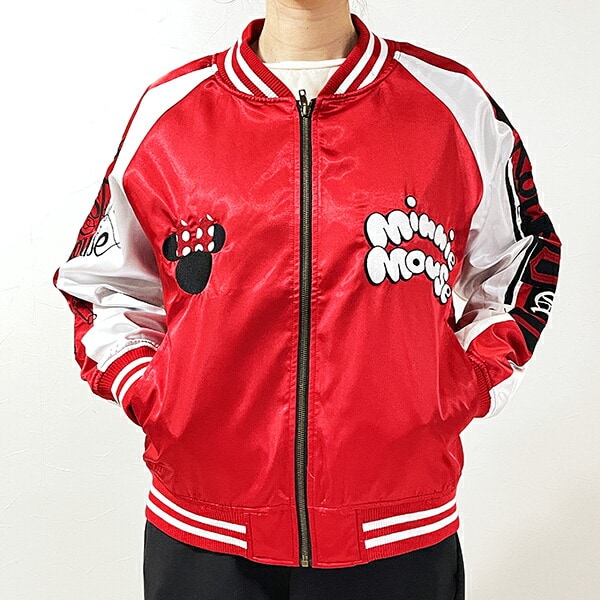 ディズニー ミニーマウス レッドガール スカジャン (L) ブルゾン アパレル Disney