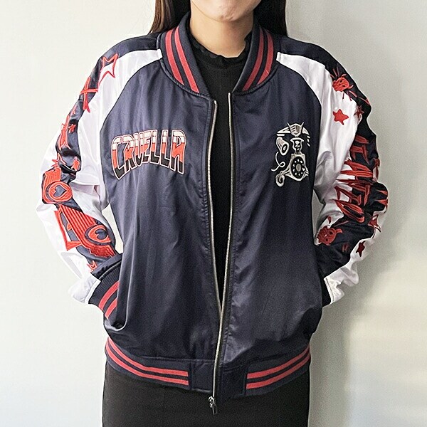 ディズニー ヴィランズ クルエラ サンダーフォン スカジャン L ブルゾン