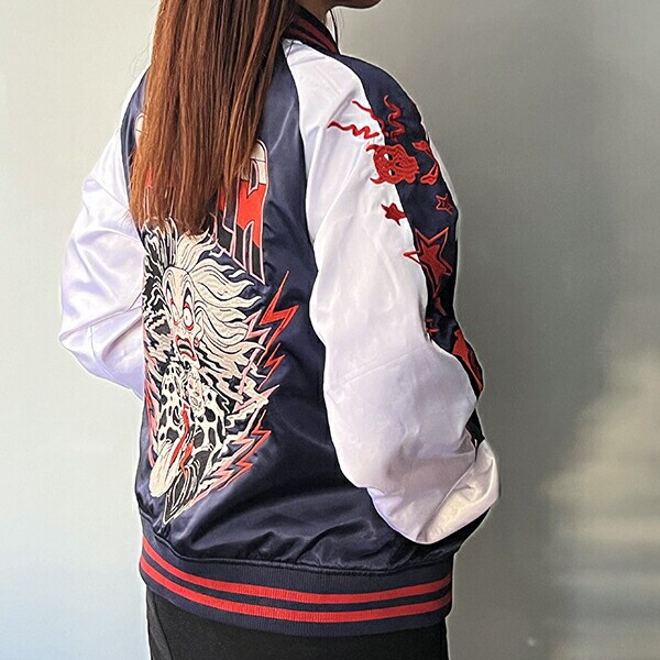 ディズニー ヴィランズ クルエラ サンダーフォン スカジャン L ブルゾン