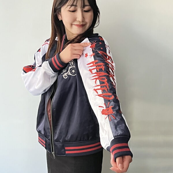 ディズニー ヴィランズ クルエラ サンダーフォン スカジャン L ブルゾン