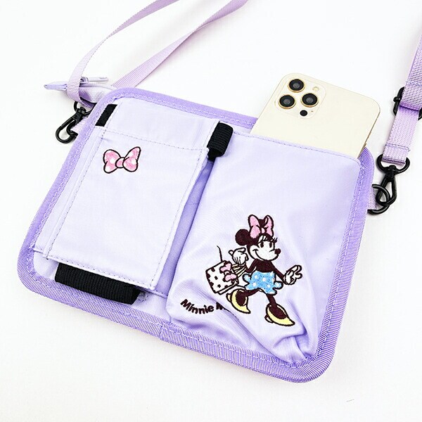 ディズニー ミニーマウス パステルポルカドット キャリーケースドリンクホルダー バッグ キャリーオンバッグ 旅行