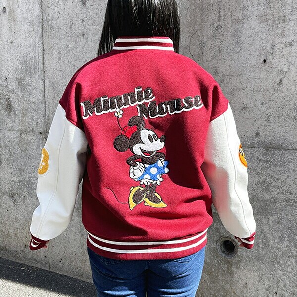 ディズニー ミニーマウス ベストミーエバー スタジャン L アパレル ユニセックス スカジャン キャラジャン