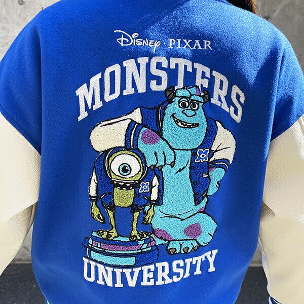 ディズニー モンスターズインク スクールオブモンスター スタジャン L アパレル ユニセックス スカジャン キャラジャン