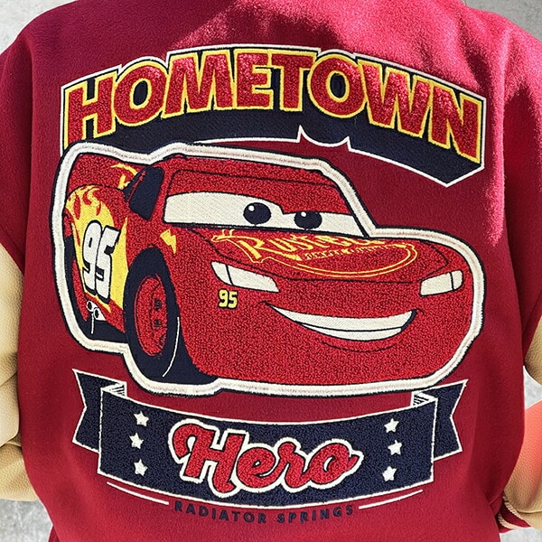 ディズニー カーズ レースヒーロー スタジャン L アパレル ユニセックス スカジャン キャラジャン