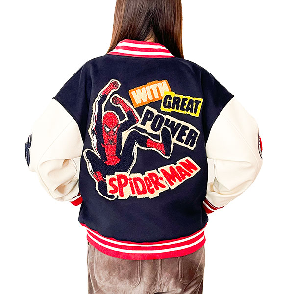 Marvel スパイダーマン グレートパワー スタジャン (L) キャラジャン アパレル マーベル