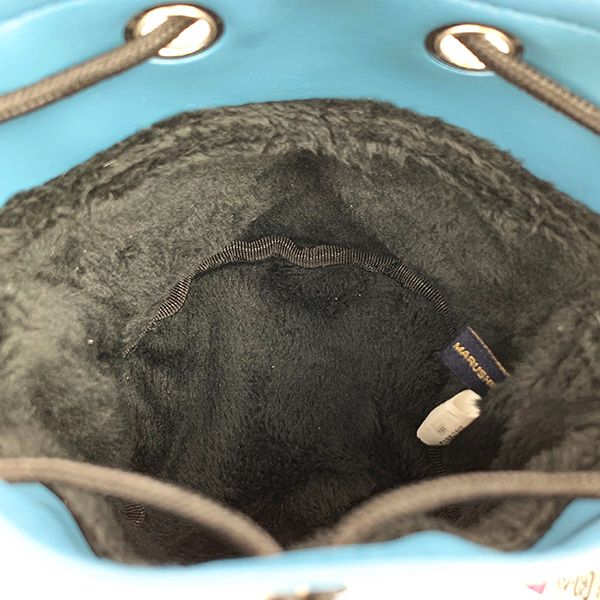 ドラえもん フライングファン 巾着ポーチ ボールポーチ ゴルフボール ゴルフ用品 ブルー