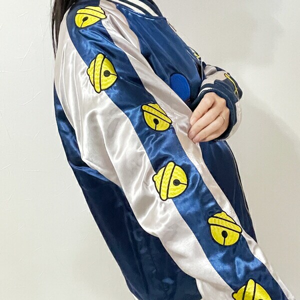 ドラえもん ウェアリング スカジャン L アパレル ネイビー アイムドラえもん