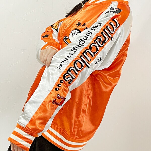 ドラえもん ビッグリサイタル スカジャン L アパレル オレンジ アイムドラえもん