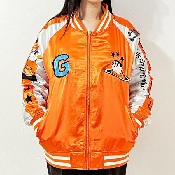 ドラえもん ビッグリサイタル スカジャン 3L アパレル オレンジ アイムドラえもん