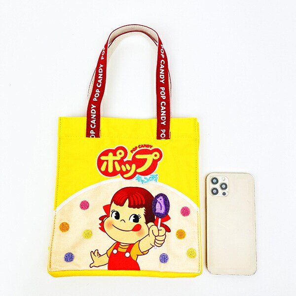 ペコちゃん ペコとポップキャンディ スクエアバッグ トートバッグ