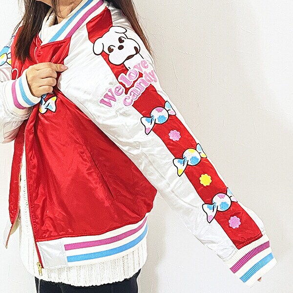 ペコちゃん ラブキャンディ スカジャン (L) キャラジャン アパレル peco