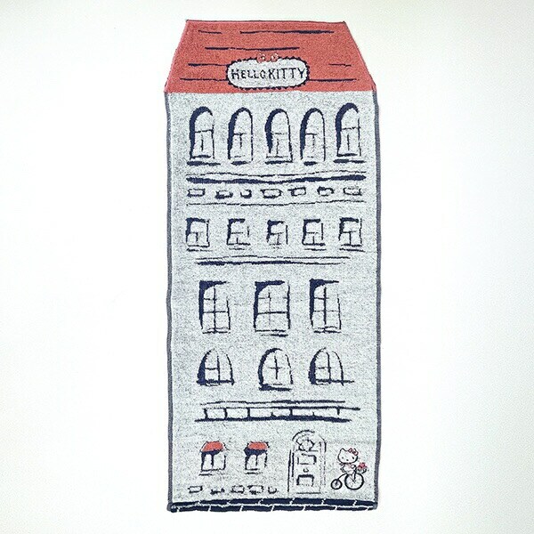 サンリオ ハローキティ マイタウンN フェイスタオル 洗面所 スポーツ グレー