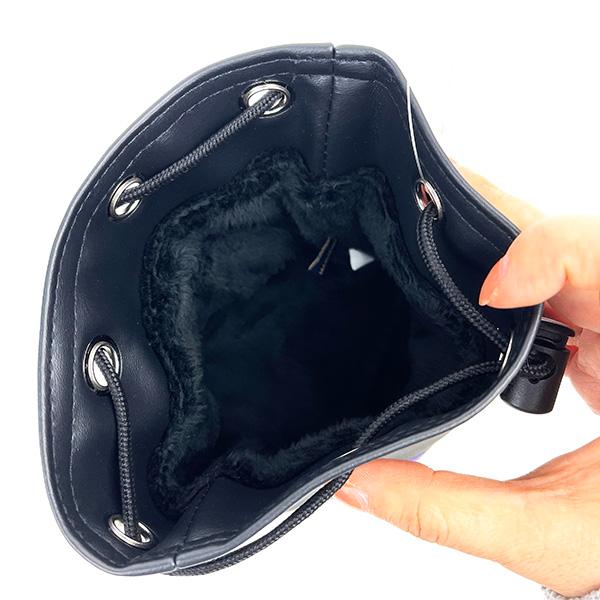 サンリオ クロミ クロミハート 巾着ポーチ ゴルフ用品 ゴルフボール ボールポーチ ブラック