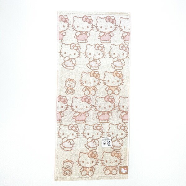 サンリオ ハローキティ ナチュラルキティフェイスタオル 洗面所 スポーツ 旅行
