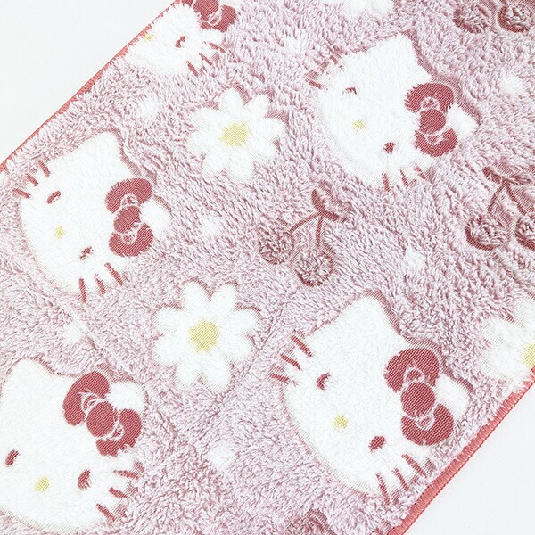 サンリオ ハローキティ ふわふわチェリー フェイスタオル 洗面所 スポーツ 旅行