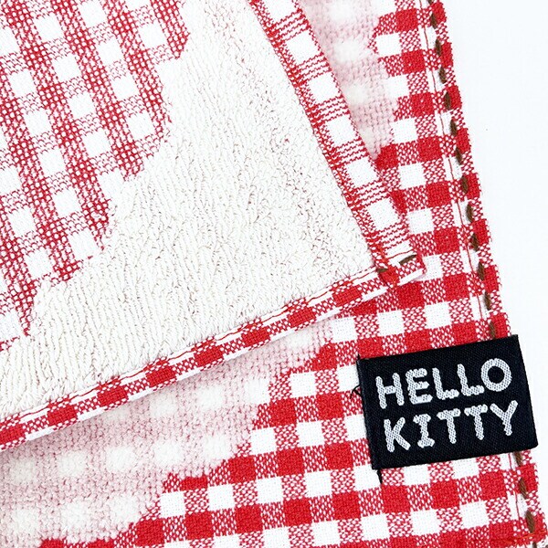 サンリオ ハローキティ セブンティーズ チェック ミニタオル サマー スポーツ 洗面所