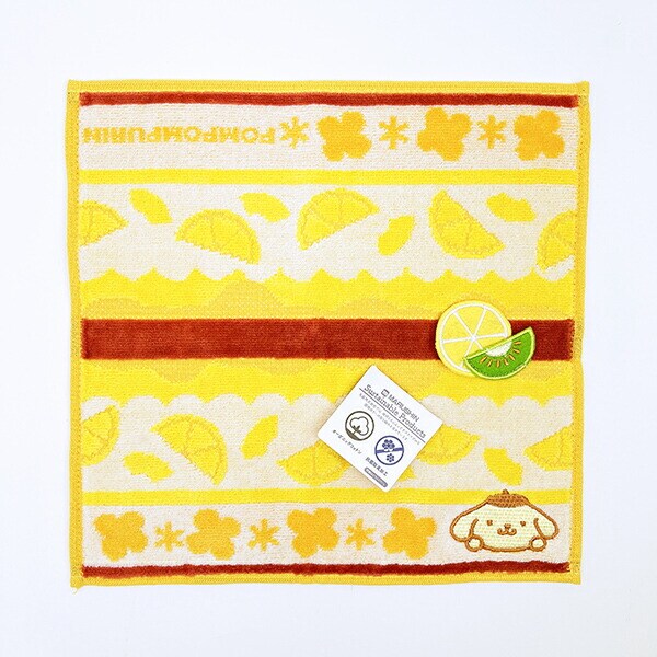 サンリオ ポムポムプリン タオルハンカチ プリンケーキ  Sanrio