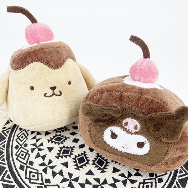 サンリオ ポムポムプリン プリンアラモード ポーチ 小物入れ 化粧ポーチ チェーン付