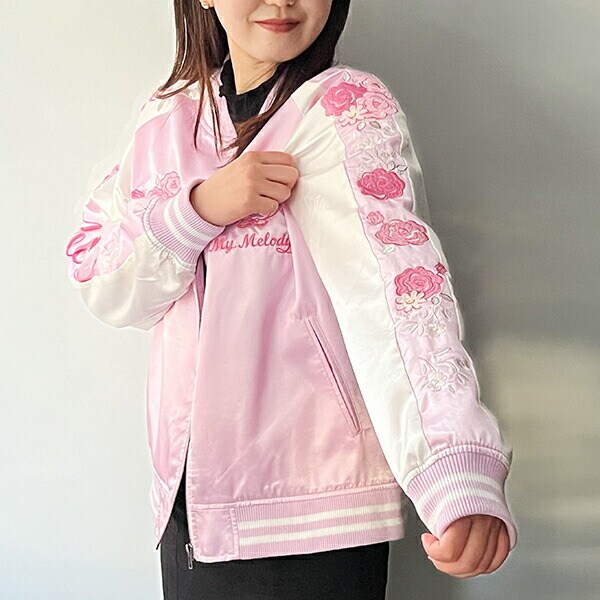マイメロディ レースピンクローズ スカジャン サンリオ ブルゾン