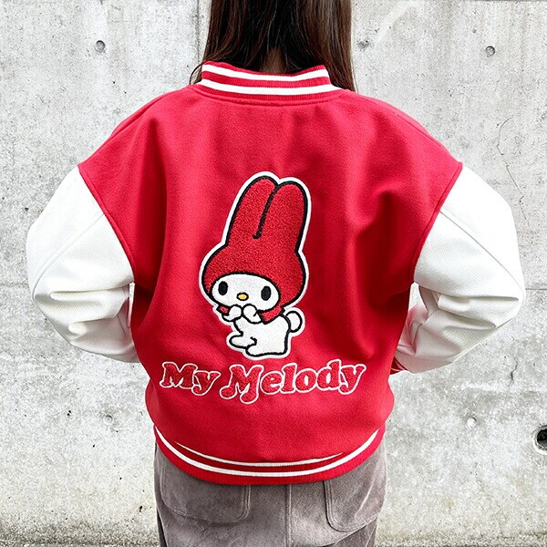 サンリオ マイメロディ チアフルメロディ スタジャン L アパレル スカジャン サンリオ