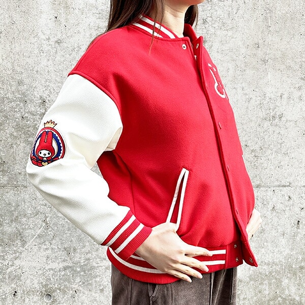 サンリオ マイメロディ チアフルメロディ スタジャン L アパレル スカジャン サンリオ