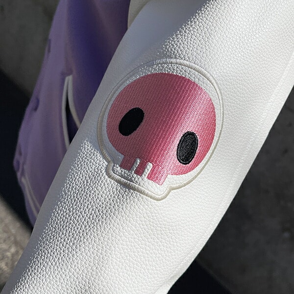 サンリオ クロミ ホワイトパープル スタジャン L アパレル ユニセックス スカジャン キャラジャン