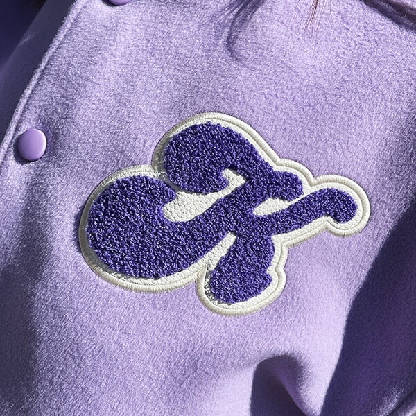 サンリオ クロミ ホワイトパープル スタジャン L アパレル ユニセックス スカジャン キャラジャン