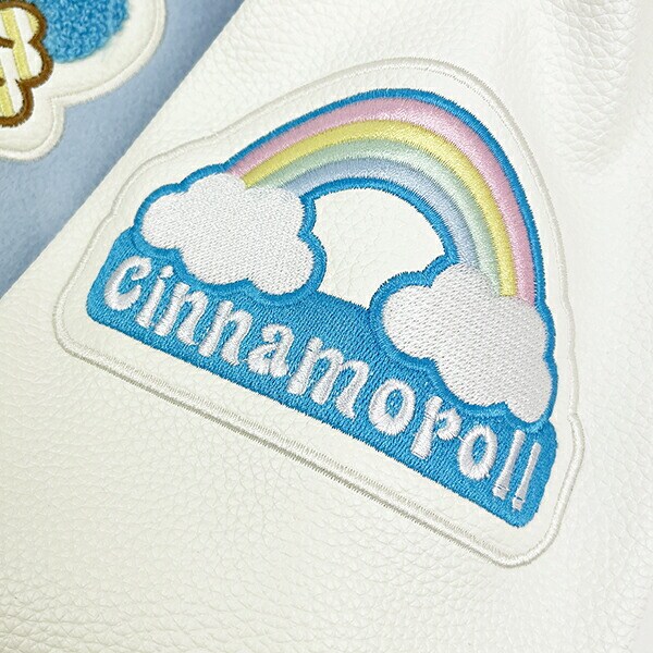 シナモン スイートブルースカイ スタジャン L アパレル シナモロール スカジャン サンリオ