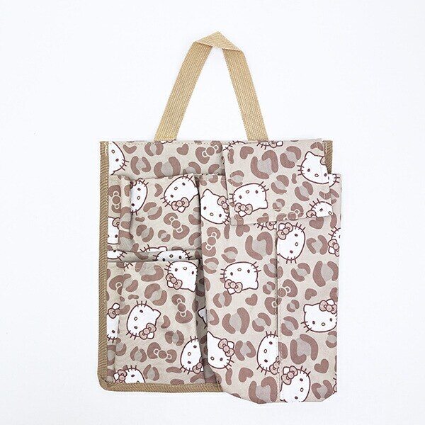 サンリオ ハローキティ 収納付きティッシュケース (キティレオパードブラウン) カー用品 Sanrio