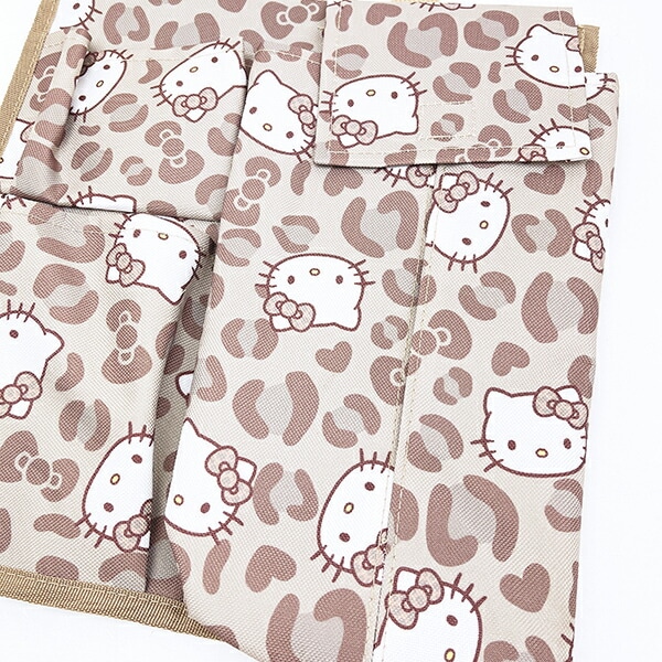 サンリオ ハローキティ 収納付きティッシュケース (キティレオパードブラウン) カー用品 Sanrio