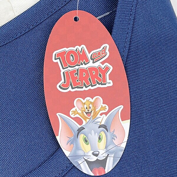トムとジェリー ファニーファニー かっぽう着 (ラン型エプロン) エプロン タブリエ 幼稚園 保育園