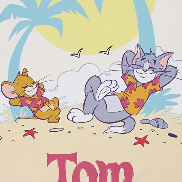 トムとジェリー クイックドライシートタオル オンザビーチ 速乾 サマー