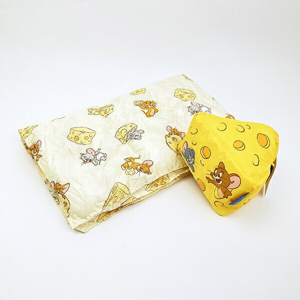 トムとジェリー メニーチーズ ポーチ付きブランケット