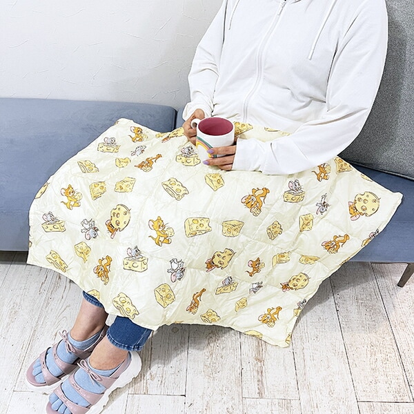 トムとジェリー メニーチーズ ポーチ付きブランケット