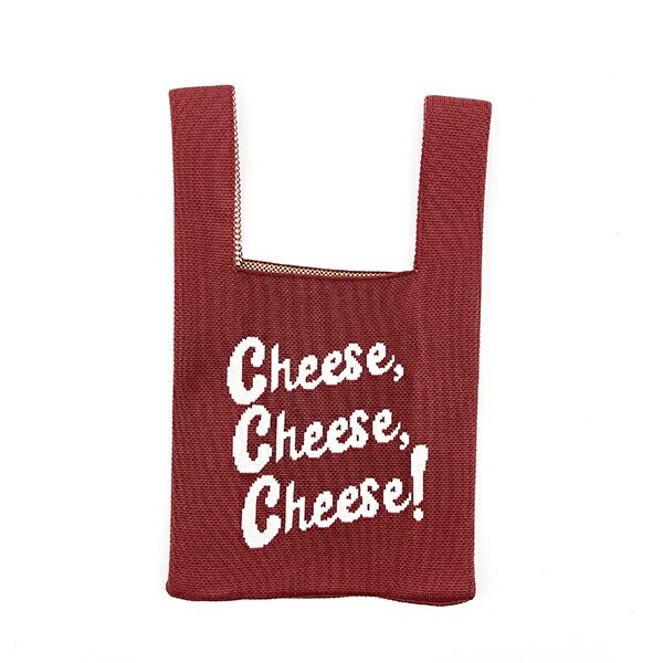 トムとジェリー ダイナーレッド ニットバッグ かばん