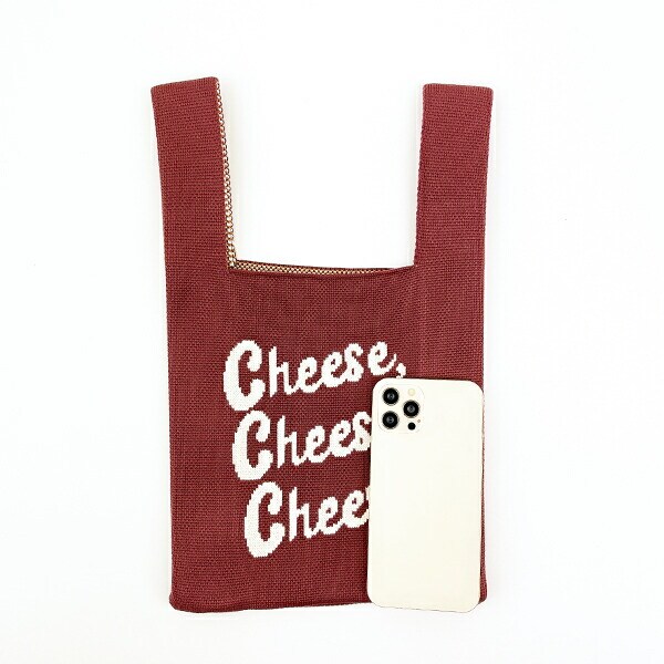 トムとジェリー ダイナーレッド ニットバッグ かばん