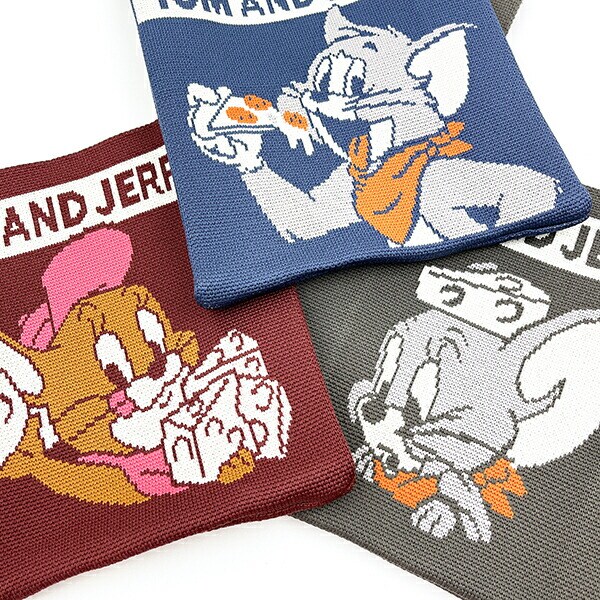 トムとジェリー ダイナーレッド ニットバッグ かばん