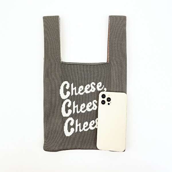 トムとジェリー ダイナーグリーン ニットバッグ かばん