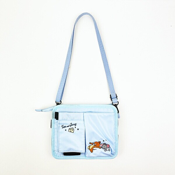 トムとジェリー ファンタスティックブルー キャリーケースドリンクホルダー バッグ キャリーオンバッグ 旅行