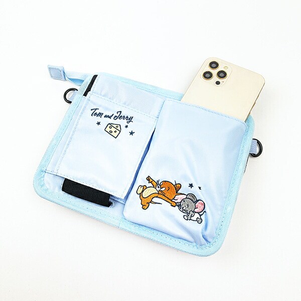 トムとジェリー ファンタスティックブルー キャリーケースドリンクホルダー バッグ キャリーオンバッグ 旅行