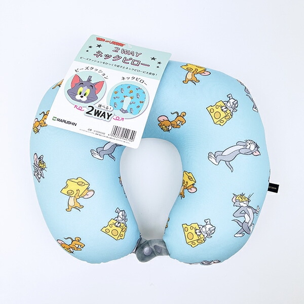 トムとジェリー トム マスコット付きネックピロー 枕 旅行