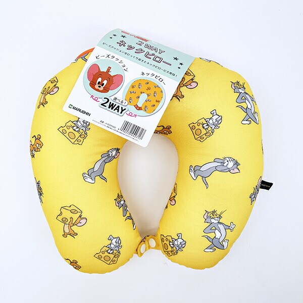 トムとジェリー ジェリー マスコット付きネックピロー 枕 旅行